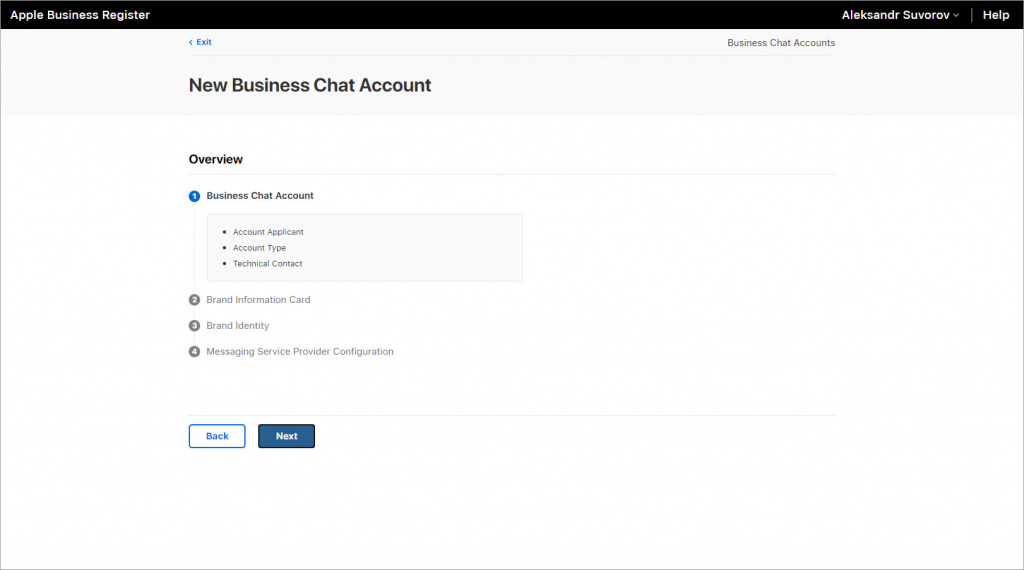 Business Chat Account