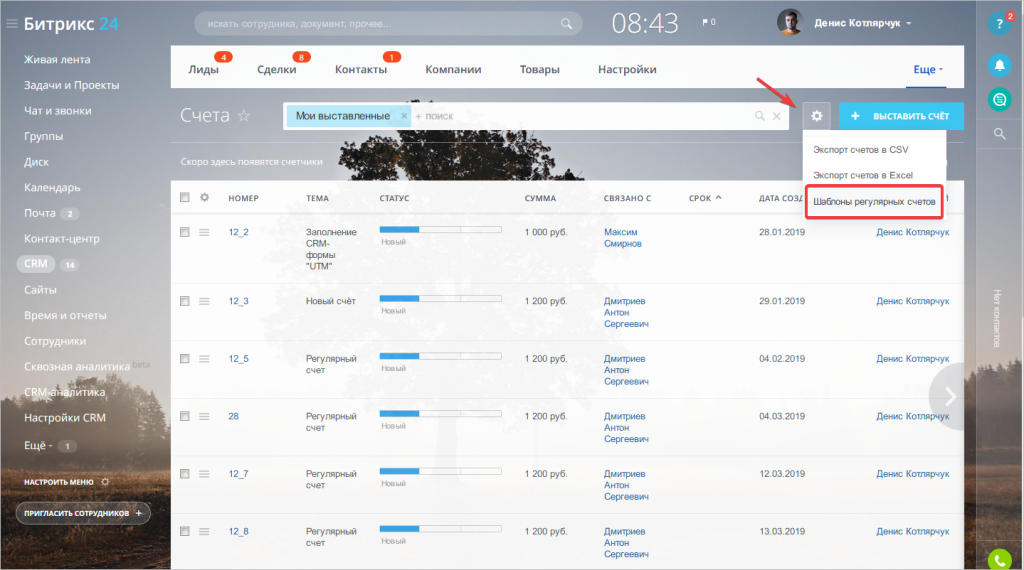 Счет 24. Битрикс 24 счет. Счет CRM Битрикс. Как выставить счет в CRM. Как выставлять счета в Битрикс.